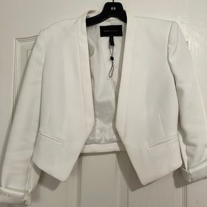 Crop BCBG white blazer